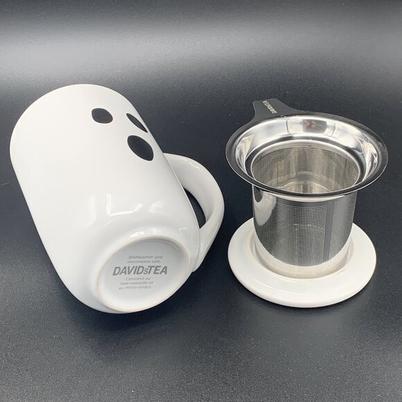 Davids Tea Nordic Mug with Lid & Infuser – Halloween 2024 Boo Edition Tea 16oz - Picture 10 of 16